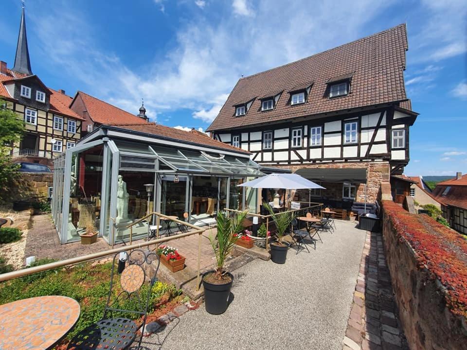 Hotel & Cafe Schachtenburg Schlitz Eksteriør bilde